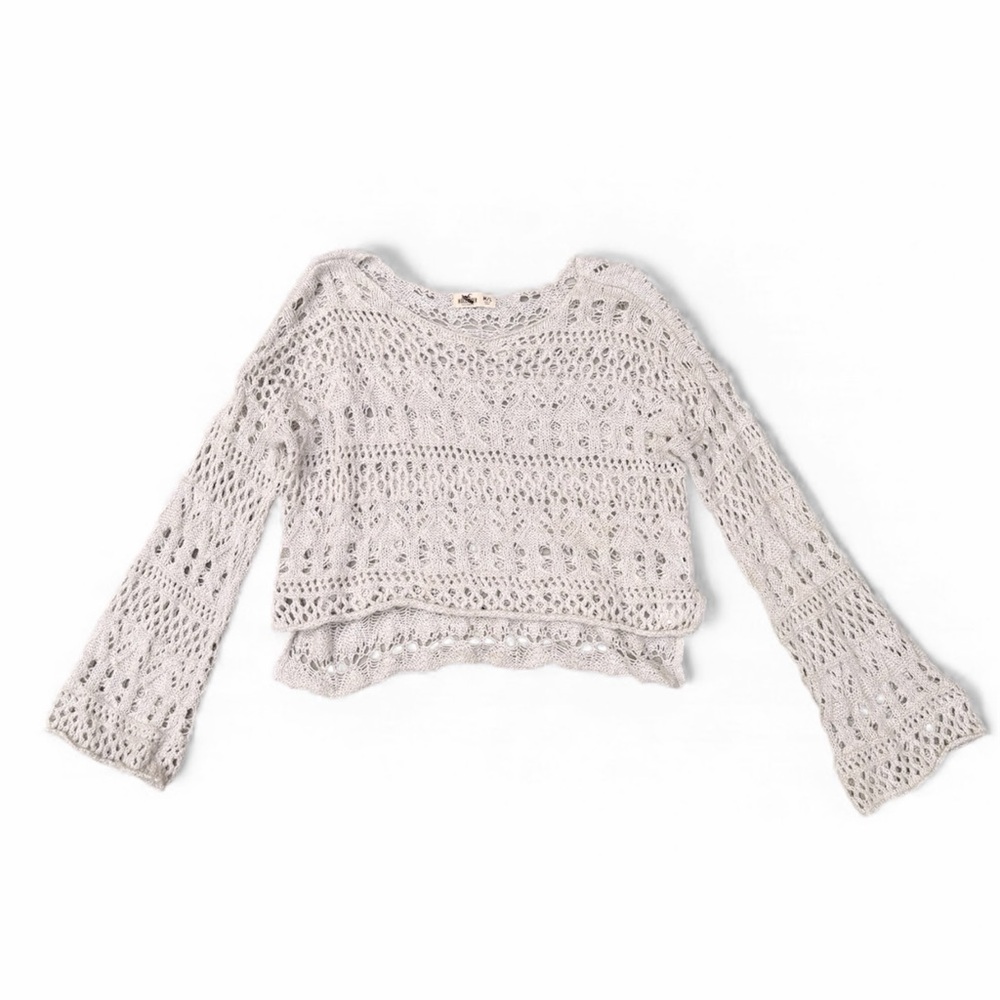 Hollister Crochet Knit Sweater